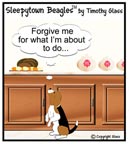 Sleepytown beagle cartoon