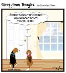 Sleepytown beagle cartoon