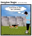 Sleepytown beagle cartoon