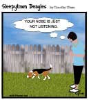 Sleepytown beagle cartoon