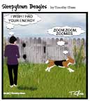 Sleepytown beagle cartoon