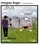 Sleepytown beagle cartoon