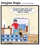 Sleepytown beagle cartoon