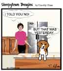 Sleepytown beagle cartoon