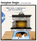 Sleepytown beagle cartoon