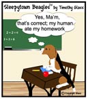 Sleepytown beagle cartoon