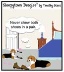 Sleepytown beagle cartoon