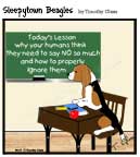 Sleepytown beagle cartoon