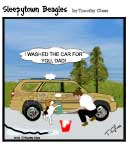 Sleepytown beagle cartoon