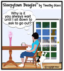 Sleepytown beagle cartoon