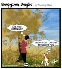 Sleepytown beagle cartoon