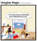 Sleepytown beagle cartoon