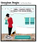 Sleepytown beagle cartoon