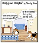 Sleepytown beagle cartoon