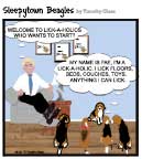 Sleepytown beagle cartoon