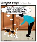 Sleepytown beagle cartoon