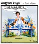 Sleepytown beagle cartoon