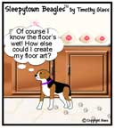 Sleepytown beagle cartoon