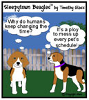 Sleepytown beagle cartoon