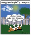 Sleepytown beagle cartoon