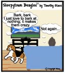 Sleepytown beagle cartoon