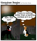 Sleepytown beagle cartoon